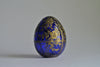 Russian Faberge Cobalt Blue Cut Glass Egg