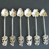 Set of 6 - 800 Silver Teaspoons