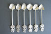 Set of 6 - 800 Silver Teaspoons