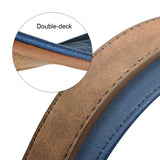 Leather Dog Leash 4 ft Dog Leash 2 Layer Pet Dog Leash Leads with Padded Handle for Medium Large Dogs Walking Training