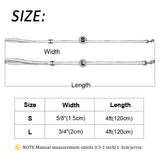 Leather Dog Leash 4 ft Dog Leash 2 Layer Pet Dog Leash Leads with Padded Handle for Medium Large Dogs Walking Training