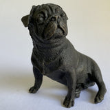 Bronze Pug Sitting