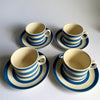 T.G Green Set of 4 Cups and Saucers