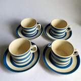T.G Green Set of 4 Cups and Saucers