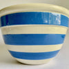 Fowler Ware Blue & White Stripe Bowl
