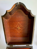 George III Flame Mahogany Serpentine Fronted Knife / Stationery Box c.1780.