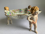Dresden Porcelain Cherub Bowl c.1918
