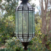Bevelled Glass and Brass Framed Pendant