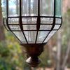 Bevelled Glass and Brass Framed Pendant