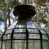 Bevelled Glass and Brass Framed Pendant
