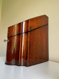 George III Flame Mahogany Serpentine Fronted Knife / Stationery Box c.1780.