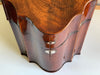 George III Flame Mahogany Serpentine Fronted Knife / Stationery Box c.1780.