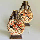 A pair of Victorian Imari Pattern Vases c.1800's