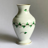HEREND Porcelain Gold-Rimmed Persil Vase