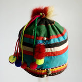 Vintage Akha Minority Embroidered Childs Hat