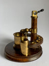 Antique Brass & Oak Cigar Compendium