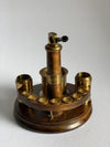 Antique Brass & Oak Cigar Compendium