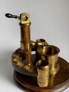 Antique Brass & Oak Cigar Compendium