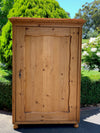 Late 19th Century Large Antique French Solid Pine Armoire Wardrobe