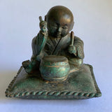 Rare Chinese Bronze Drummer Boy - 19th Century
