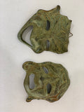 Two Medieval Bronze Venetian Masks