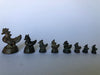 Set of 8 Burmese Antique Bronze Opium Weights - Brahmani Duck - 18th Century.