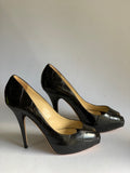 JIMMY CHOO - Classic Peep Toe Platform Pumps
