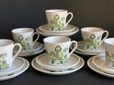 Figgjo 'MARKET' by Turi Gramstad Oliver. Norway, Mid-century 1960's set of 6