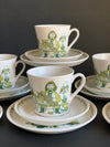 Figgjo 'MARKET' by Turi Gramstad Oliver. Norway, Mid-century 1960's set of 6