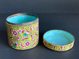 Antique Chinese Cloisonné Humidor/Tea Caddy