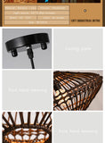 Southeast Asian Hand-Woven Pendant Lamp