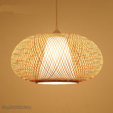 Bamboo Wicker Rattan Lantern Pendant Lights