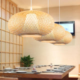 Bamboo Wicker Rattan Lantern Pendant Lights