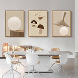 Abstract Scandinavia Geometric Canvas Poster