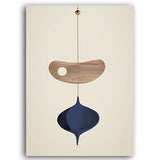 Abstract Scandinavia Geometric Canvas Poster