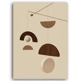 Abstract Scandinavia Geometric Canvas Poster