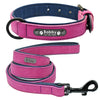 Personalized Dog Collar and Leash Leather