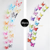 36pcs 3D Crystal Butterfly Wall Stickers