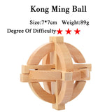 IQ Brain Teaser 3D Wooden Interlocking Burr Puzzles