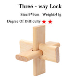 IQ Brain Teaser 3D Wooden Interlocking Burr Puzzles