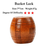IQ Brain Teaser 3D Wooden Interlocking Burr Puzzles