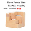 IQ Brain Teaser 3D Wooden Interlocking Burr Puzzles