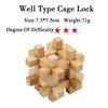 IQ Brain Teaser 3D Wooden Interlocking Burr Puzzles