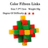 IQ Brain Teaser 3D Wooden Interlocking Burr Puzzles