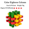 IQ Brain Teaser 3D Wooden Interlocking Burr Puzzles