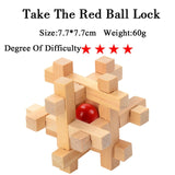 IQ Brain Teaser 3D Wooden Interlocking Burr Puzzles
