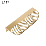 Brass Leaf Shape Cabinet Knob