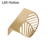 Brass Leaf Shape Cabinet Knob