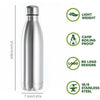 1000ml Sports Stainless Steel Water Bottle
