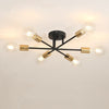 DARHYN Modern chandelier Sputnik lamps semi-embedded ceiling lamp brushed antique gold lighting 6 lights Nordic home decoration